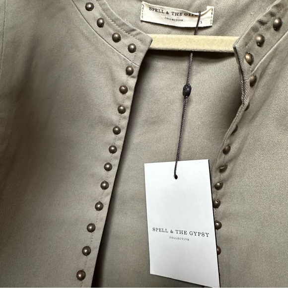 Spell and the Gypsy Collective Eagleback Matinee Jacket NWT KHAKI ARMY GREEN S - Picture 9 of 16